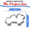 Truck with Heart Cookie Cutter 5 in B1559, CookieCutter.com, Tin Plated Steel, Handmade in the USA